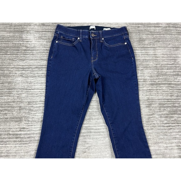 Wonderly Jeans Womens 10 S Blue‎ Dark Wash Mid Rise Skinny Stretch Waist - Picture 2 of 12